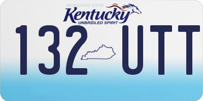 KY license plate 132UTT
