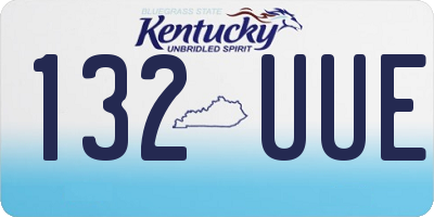 KY license plate 132UUE