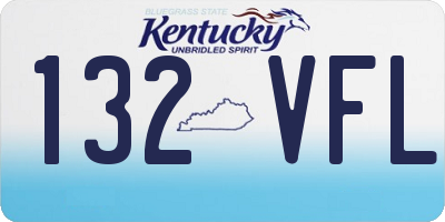 KY license plate 132VFL