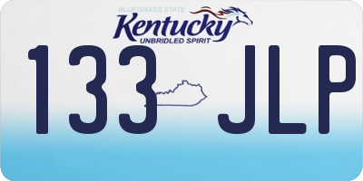KY license plate 133JLP