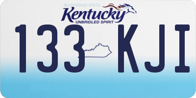 KY license plate 133KJI