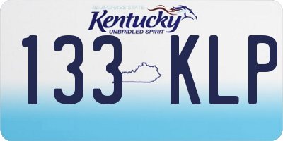 KY license plate 133KLP