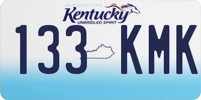KY license plate 133KMK