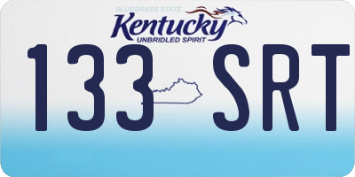 KY license plate 133SRT