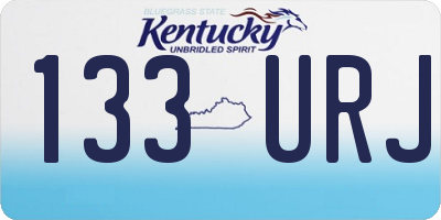KY license plate 133URJ