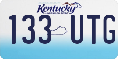 KY license plate 133UTG