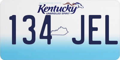 KY license plate 134JEL