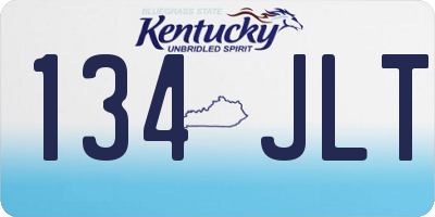 KY license plate 134JLT