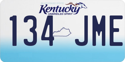 KY license plate 134JME