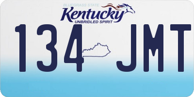 KY license plate 134JMT