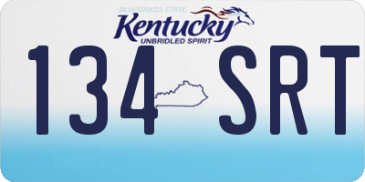 KY license plate 134SRT