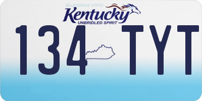 KY license plate 134TYT