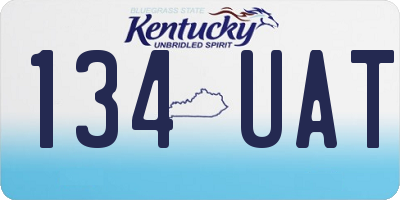 KY license plate 134UAT