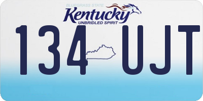 KY license plate 134UJT