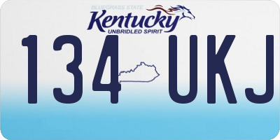 KY license plate 134UKJ