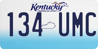 KY license plate 134UMC