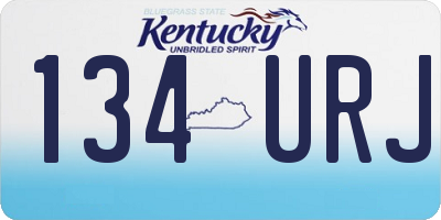 KY license plate 134URJ