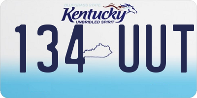 KY license plate 134UUT
