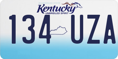 KY license plate 134UZA