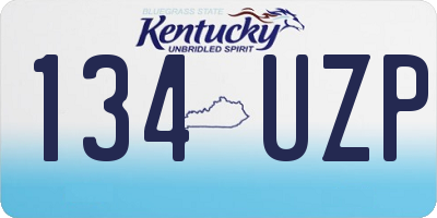 KY license plate 134UZP