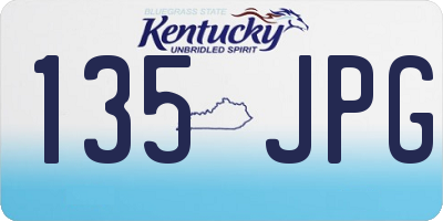 KY license plate 135JPG