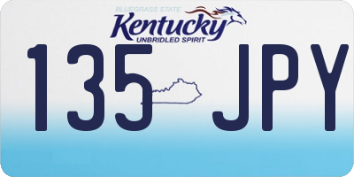 KY license plate 135JPY