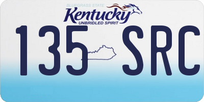 KY license plate 135SRC
