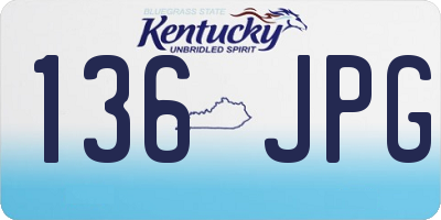 KY license plate 136JPG
