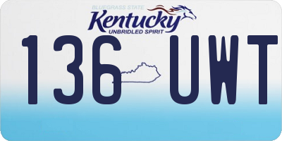 KY license plate 136UWT