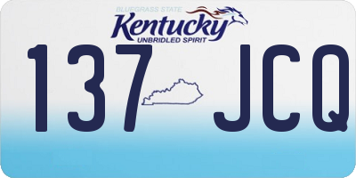 KY license plate 137JCQ