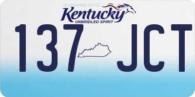 KY license plate 137JCT