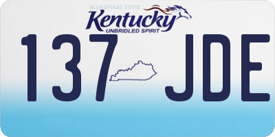 KY license plate 137JDE