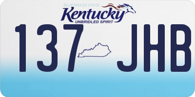 KY license plate 137JHB