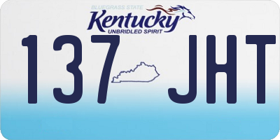 KY license plate 137JHT