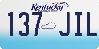 KY license plate 137JIL