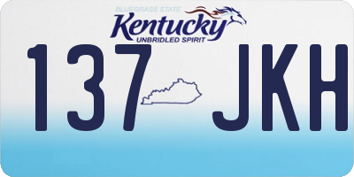 KY license plate 137JKH