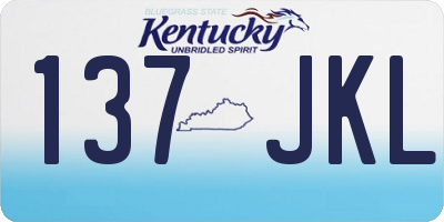 KY license plate 137JKL