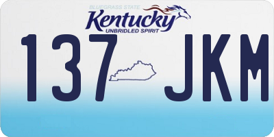 KY license plate 137JKM