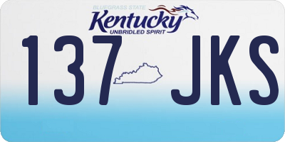 KY license plate 137JKS