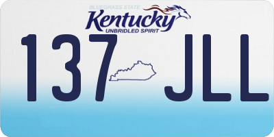 KY license plate 137JLL