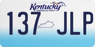 KY license plate 137JLP