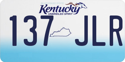 KY license plate 137JLR