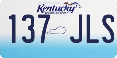KY license plate 137JLS
