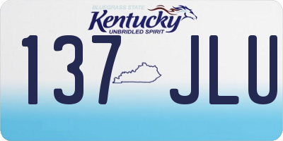KY license plate 137JLU