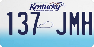 KY license plate 137JMH