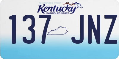 KY license plate 137JNZ