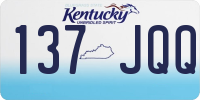 KY license plate 137JQQ