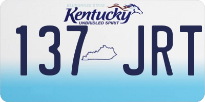 KY license plate 137JRT