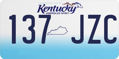 KY license plate 137JZC