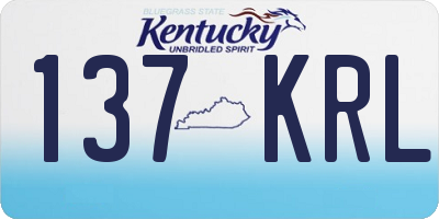 KY license plate 137KRL